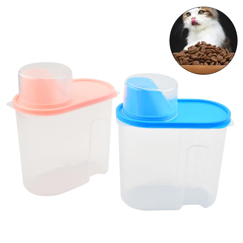 
 Wholesales Promotion Plastic Pet Dog Food Storage Container Cat Food Storage Bucket  