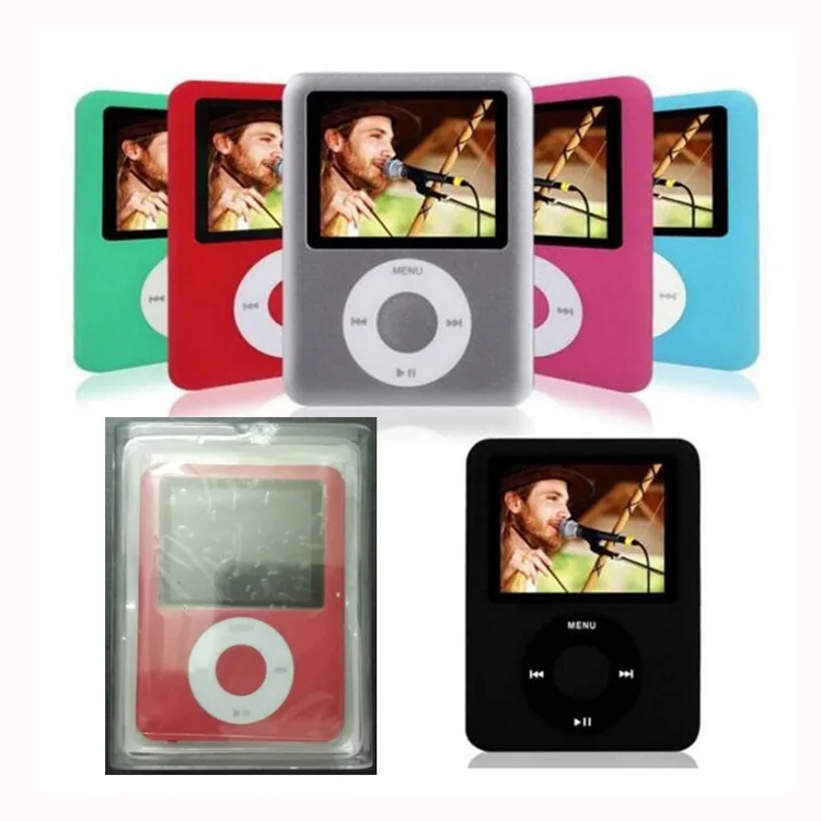 1.8 inch mp3 player 8GB Music playing with fm radio video player E-book player MP3 with built-in memory.