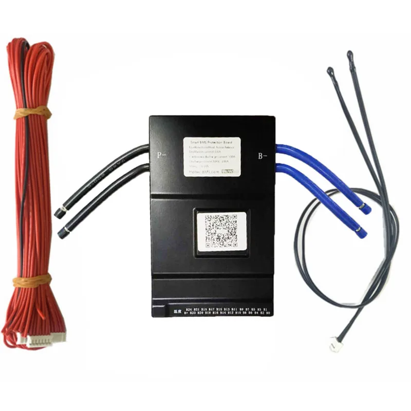 New patent 0.6A 13-24S discharge 100A BLE active balancer equalizer BMS with mobile app real-time monitor