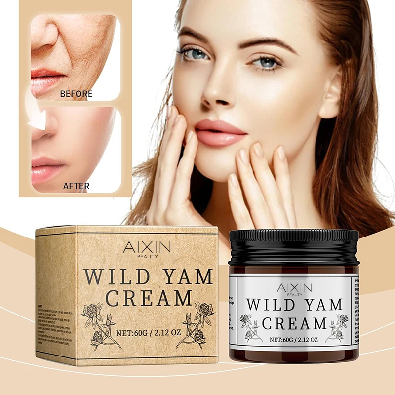 Aixin Private Label 60ml Organic Wild Yam Cream All Natural Deep Moisturization reducing water loss and external stimulation