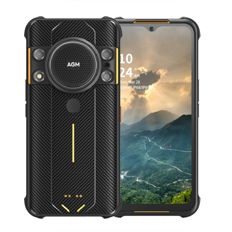 Unlocked Original AGM H5 Rugged Phone Night Vision Camera IP68 Waterproof NFC Industrial Smart Phone Gaming Camera Phone