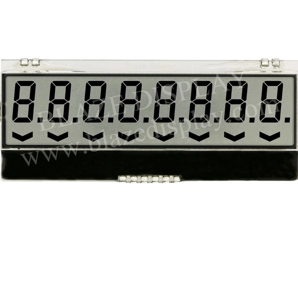 7-сегментный ЖК-дисплей 8 цифр ЖК-модуль с IC ML1001 для газового счетчика/счетчика воды/умный счетчик и т.