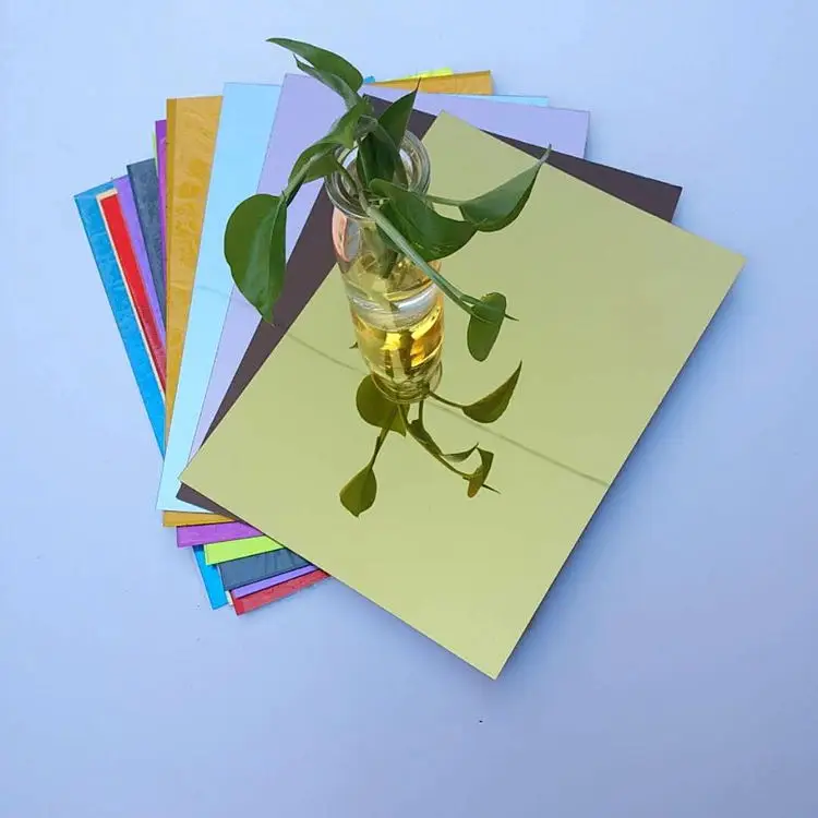 2mm antique gold silver mirror acrylic plastic sheets