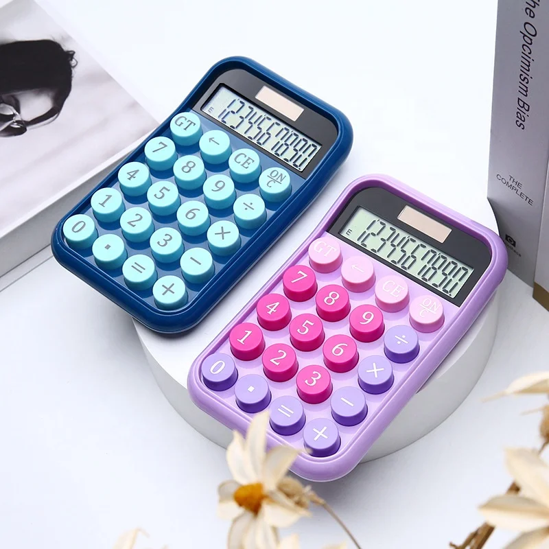 Student Finance Accounting Internet Celebrity Candy Key 10-Digit Real Solar Desktop Gift Office School Kawaii Calculator