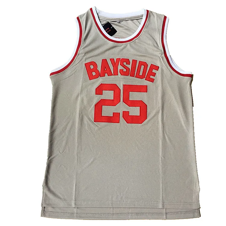 Drop shipping Movie basketball jerseys custom grey color #25 retro stitched basket ball jersey