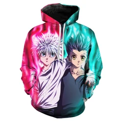 Custom Digital Printing Anime Hoodies Latest Design Hunter Comic Sweater Hoodie hunter x hunter hoodie