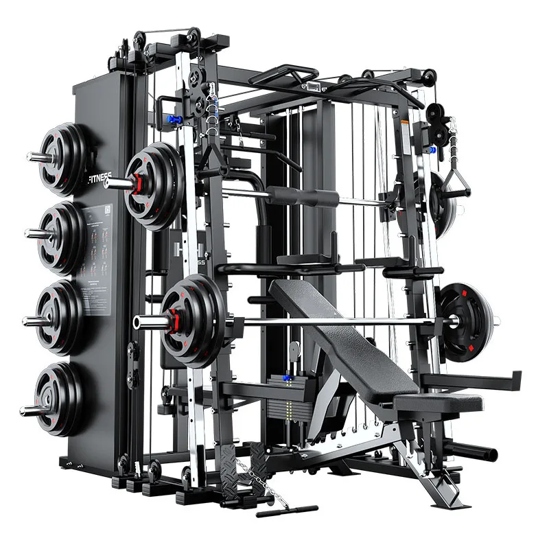 Wholesale Home gym Fitness Equipment | Commercial Multi-Functional Smith Machine with 150kg Weight Stack