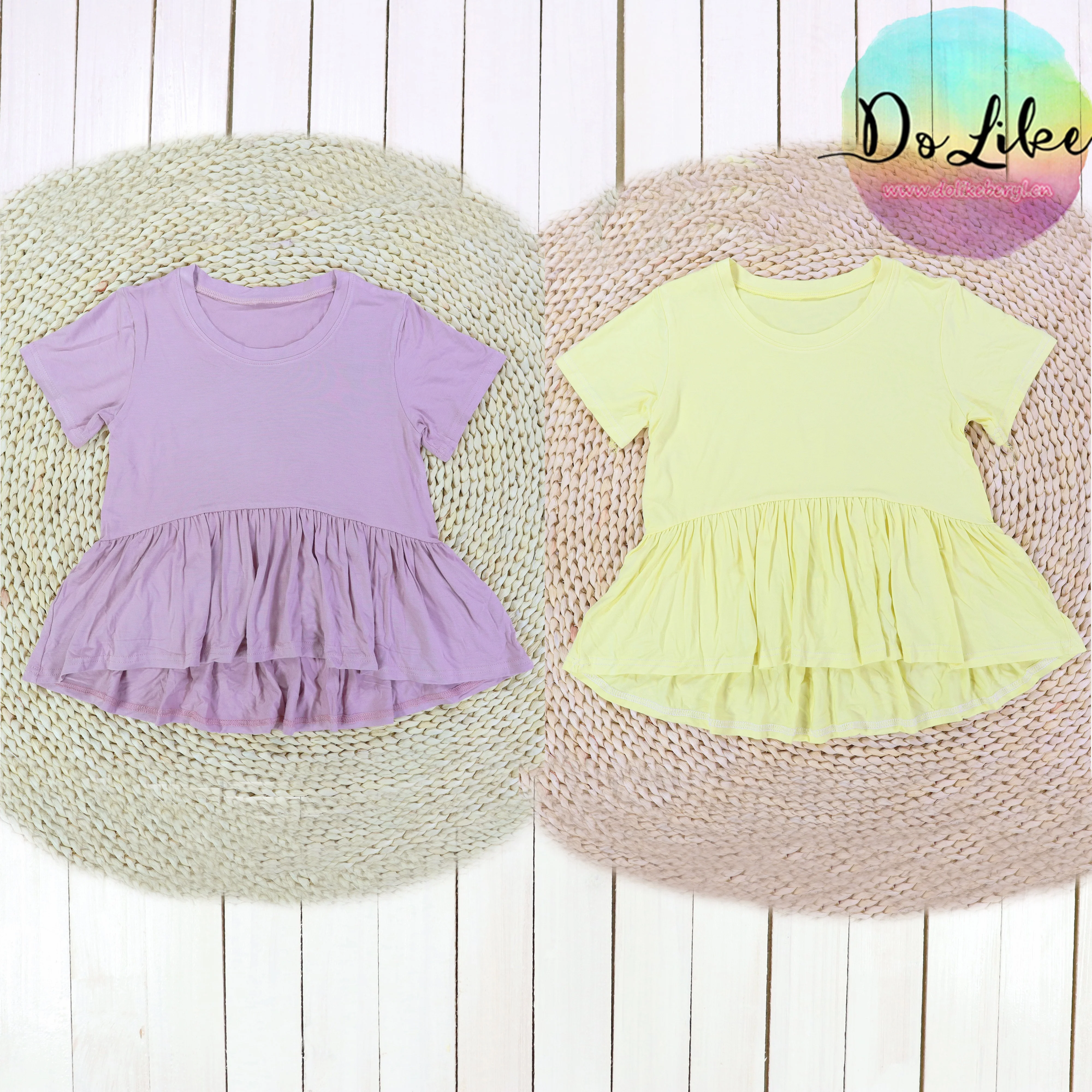 New arrival little girl clothes customized color kids jumpsuit with zipper wholesale girls bamboo clothing rompers