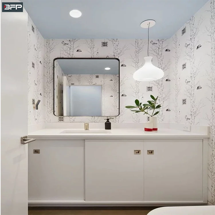 BFP Uk Morden Single Sink Wallmount Bathroom Vanity Set White