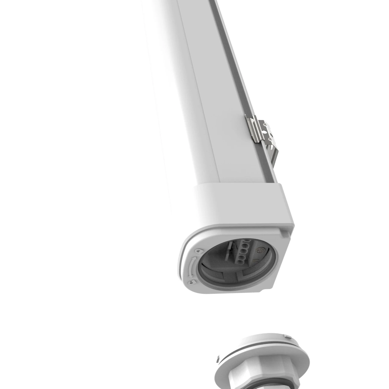 
project ip66 ik10 class I extrusion waterproof lighting PC housing fixture 15W 50W 6000lm 