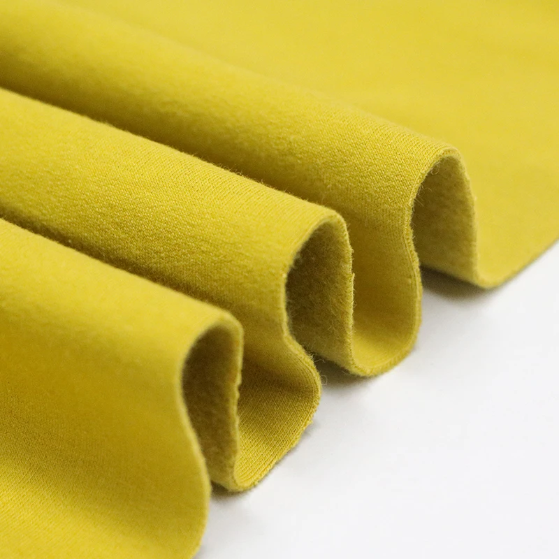 QS6207 китайская фабрика, горячая Распродажа, 96% чесаный хлопок, 4% спандекс, 340 г/м2, французская махровая флисовая ткань для одежды, свитера, худи, ткань