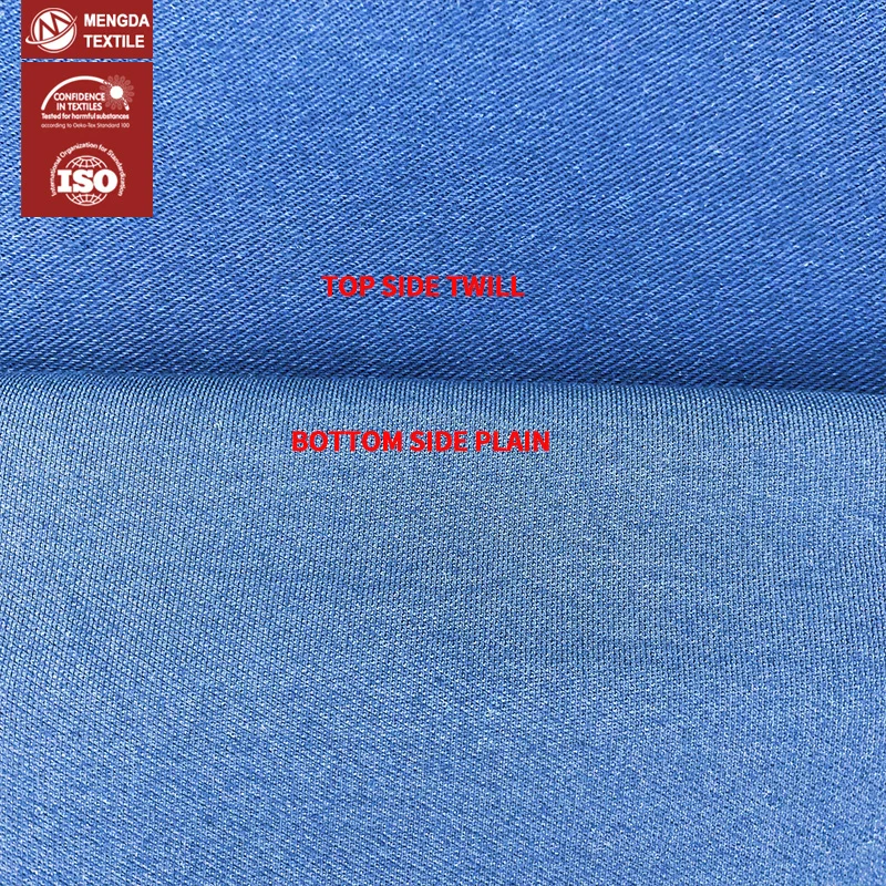 Высокоэластичная черная джинсовая ткань, хлопковая джинсовая трикотажная ткань