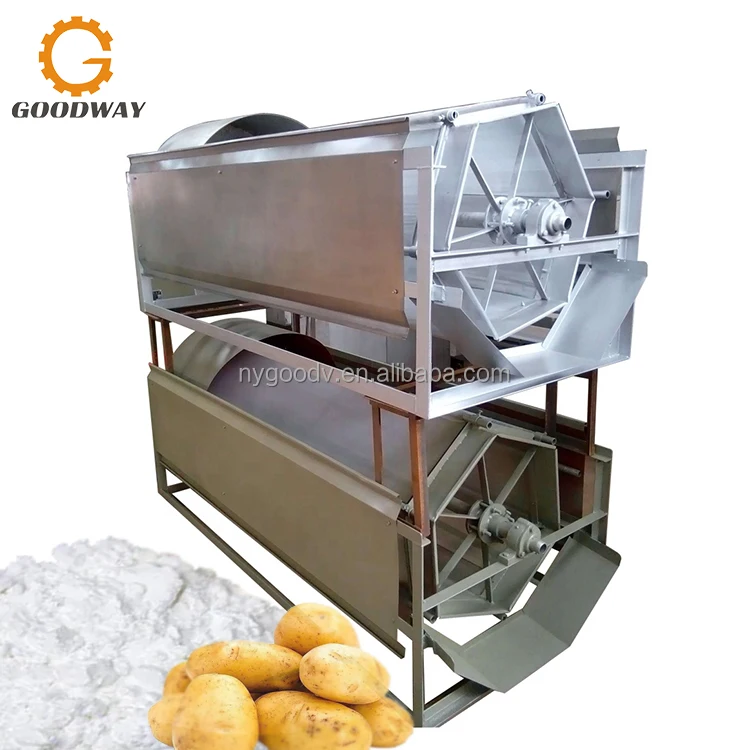 100 TPD Processing Capacity Potato Starch Production Equipment Potato Starch Making Machine