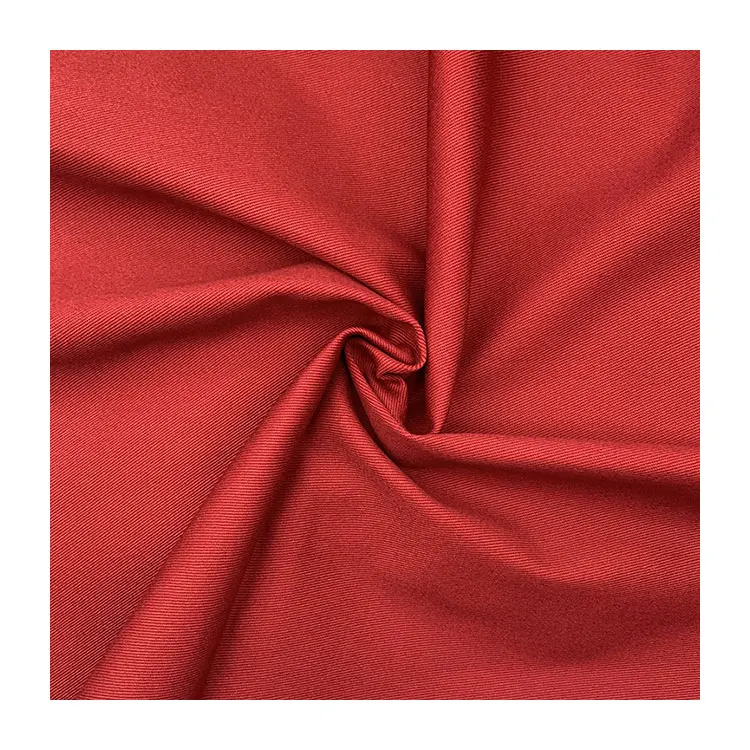 Cotton Spandex Elastane Stretch Garment Pants Fabric Woven Dyed Twill Fabric Breathable