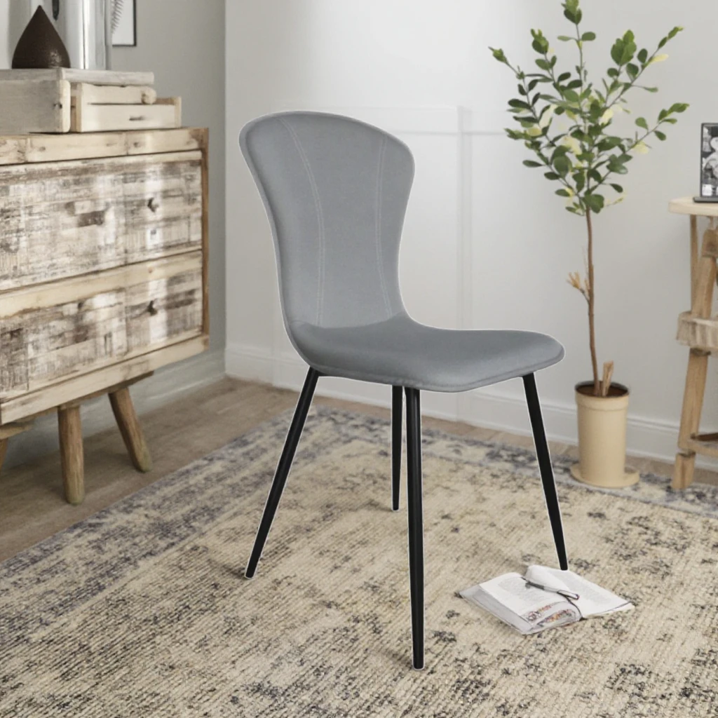 Factory Direct Home Furniture Nordic Design Luxury PVC Dining Chair Iron Tube Chair