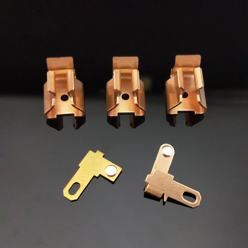 electrical brass stamping parts screw terminal block switch socket parts