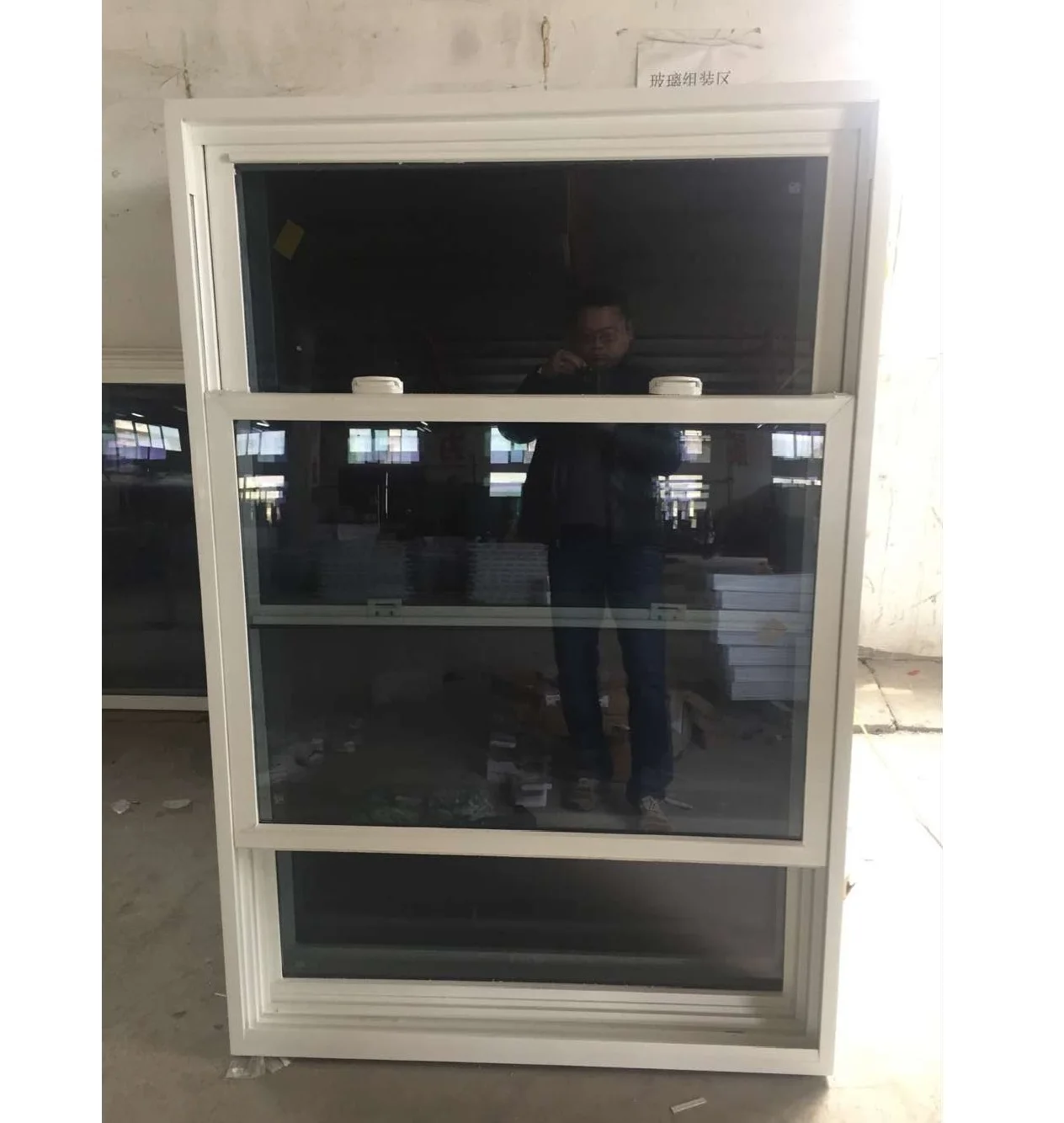 USA Style Single Hung Windows White Vinyl PVC UPVC Window with Nailing Flange and NFRC Certification