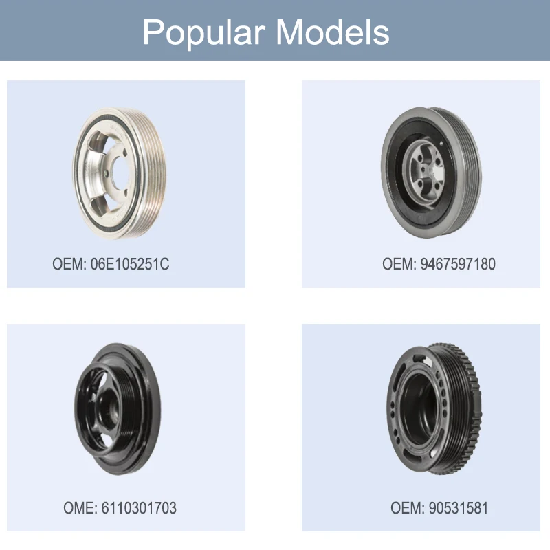  JTQP Auto parts crankshaft belt pulley For bmw vw isuzu honda damper Crankshaft Balancer