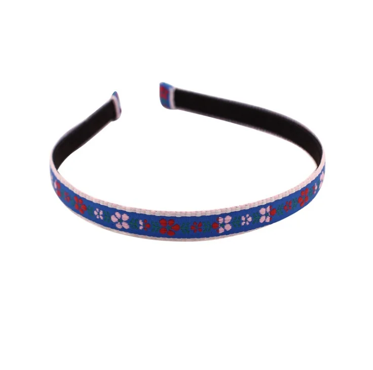 
Spring new French girl retro embroidery flower headband 