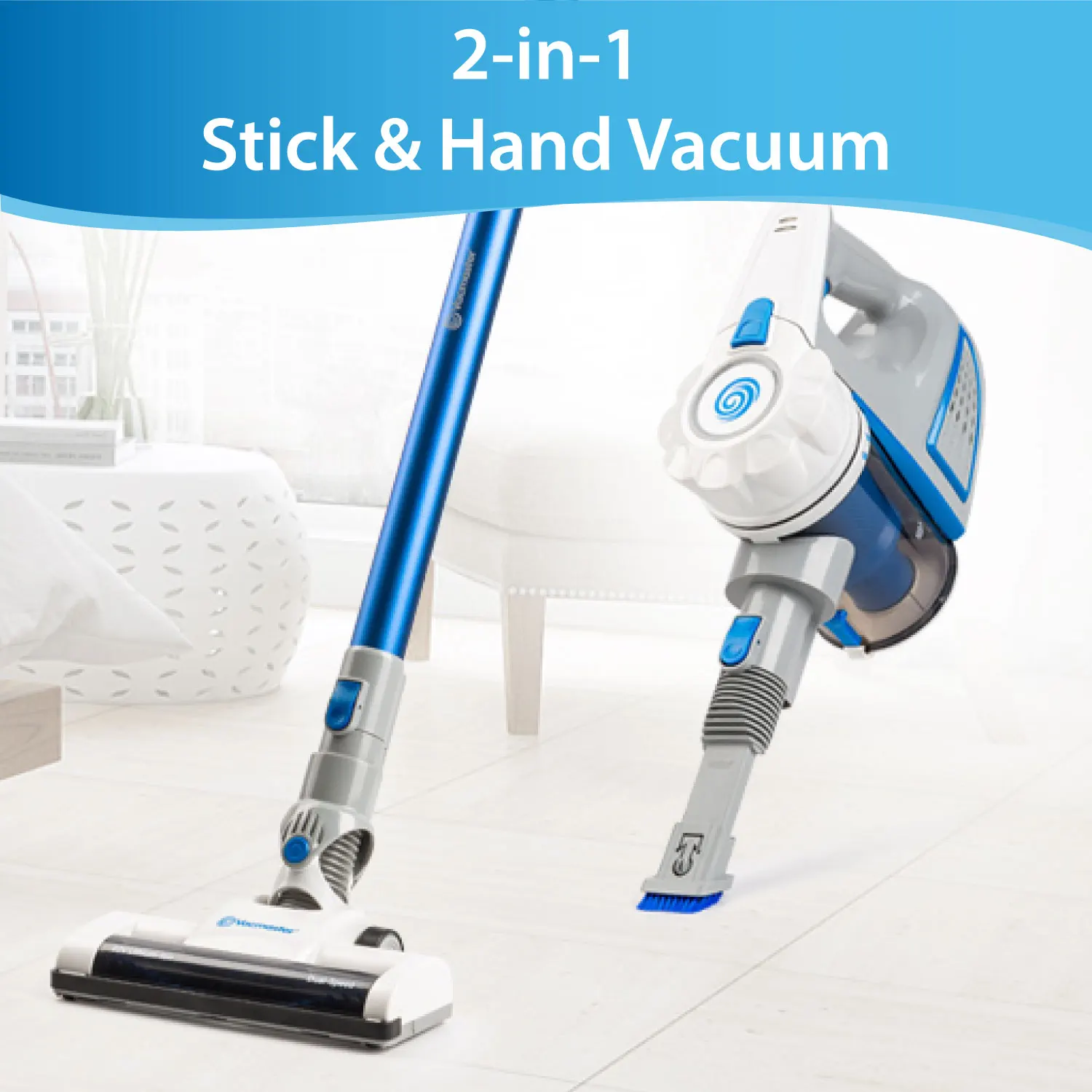 Vacmaster бытовой высокомощный горячий продукт 21,6 в Mini2 в 1 кухонный вертикальный и ручной пылесос постоянного тока-VSG2101