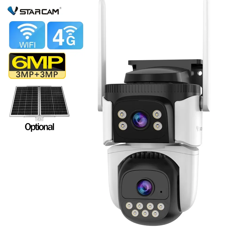 Vstarcam CS621DR-C 6 Мп беспроводной Wi-Fi двойной объектив Cmos сенсор сетевая камера безопасности умная уличная PTZ-камера