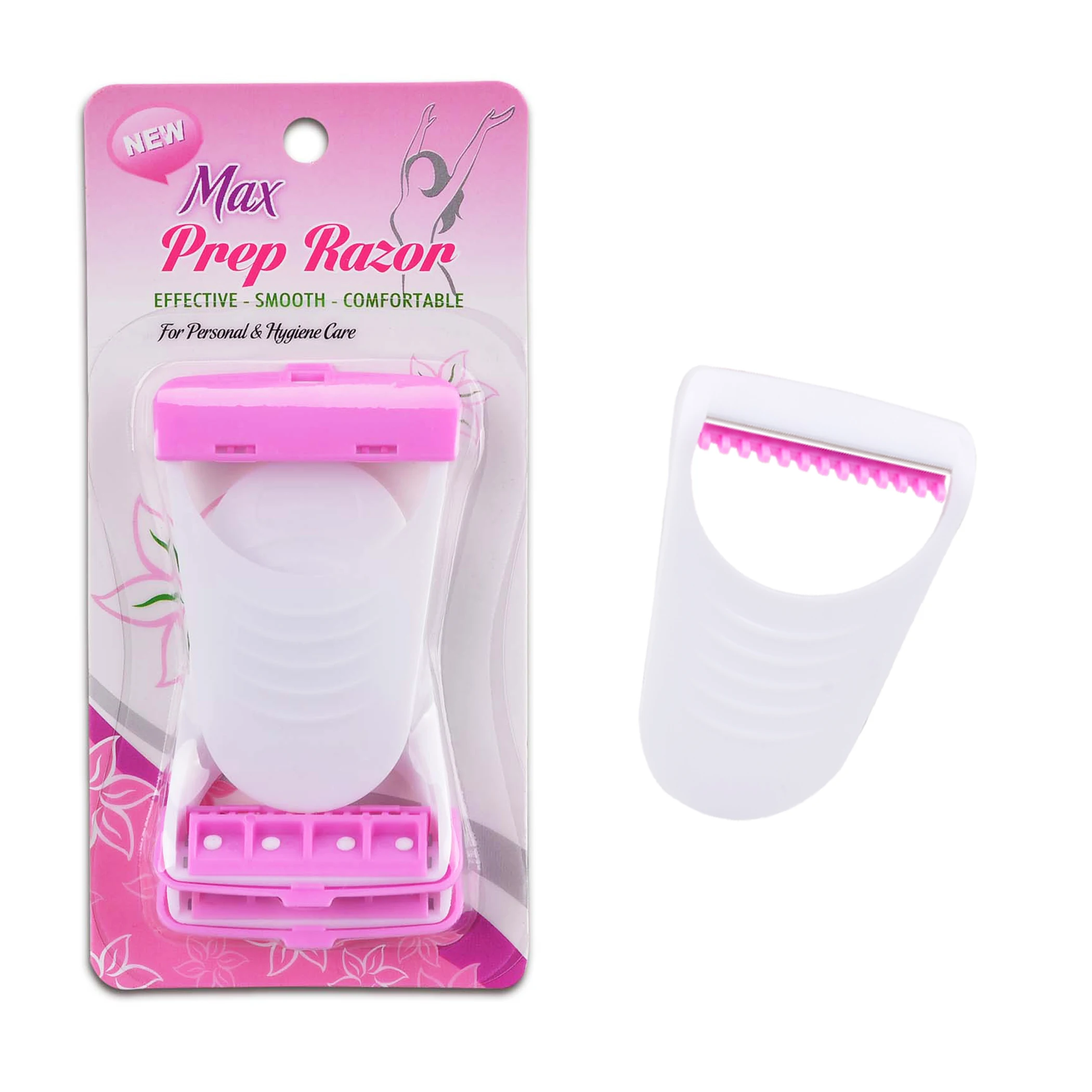 Max brand Single blade women razor safety Razor disposable with comb for lady