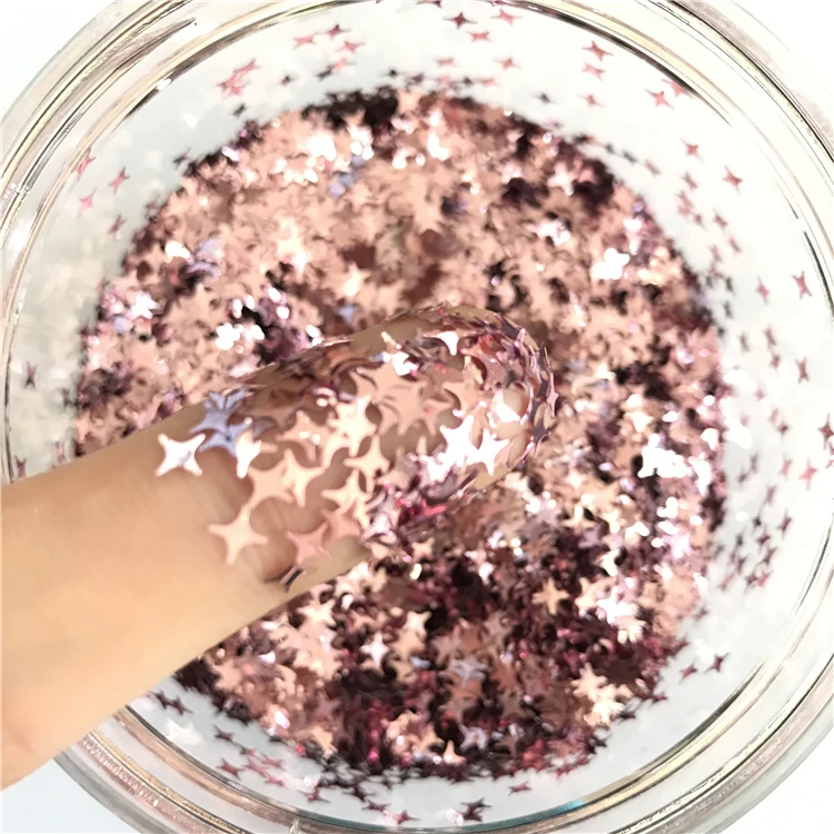 Popular star shape glitter flake decoration and celebration use