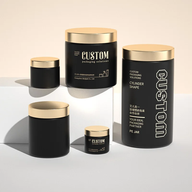 High Quality 120cc 160cc 250cc HDPE Plastic Vitamin Bottle Food Grade Jar With Double Flip Cap