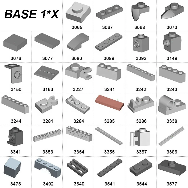 ZHEGAO 1X1 dot bricks plate  Building Bricks Blocks Toy