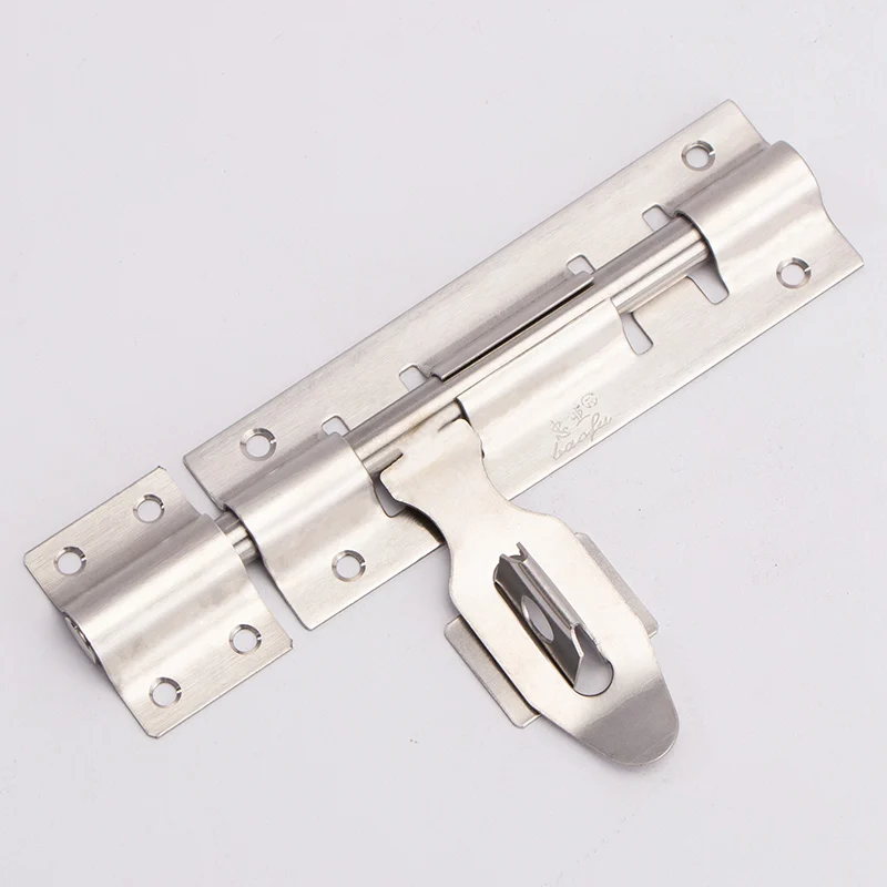 High quality 304 stainless steel bolt door bolt door buckle thickened old-fashioned door and window lock buckle