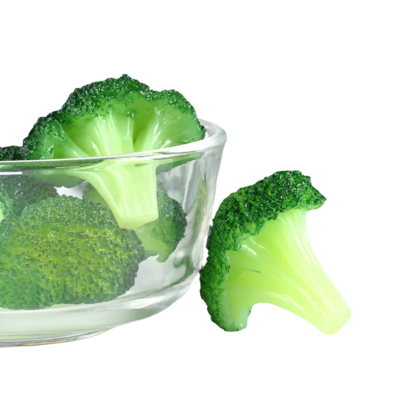 wangdun simulation cauliflower broccoli vegetable model key chain food dishes decorative props dish making materialminiatures