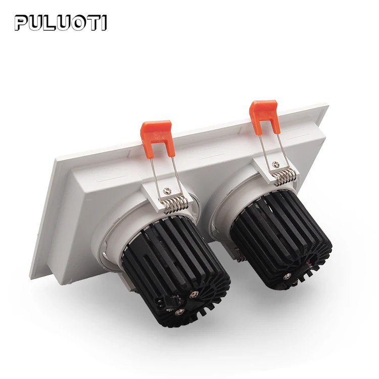 
Puluoti Lamp Holder Adjustment Free Removal of Light Source Recessed LED Spotlight 