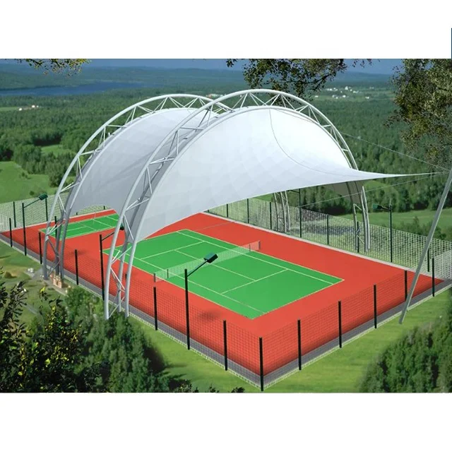 Prefab Steel Structure Membrane Canopy Steel Design