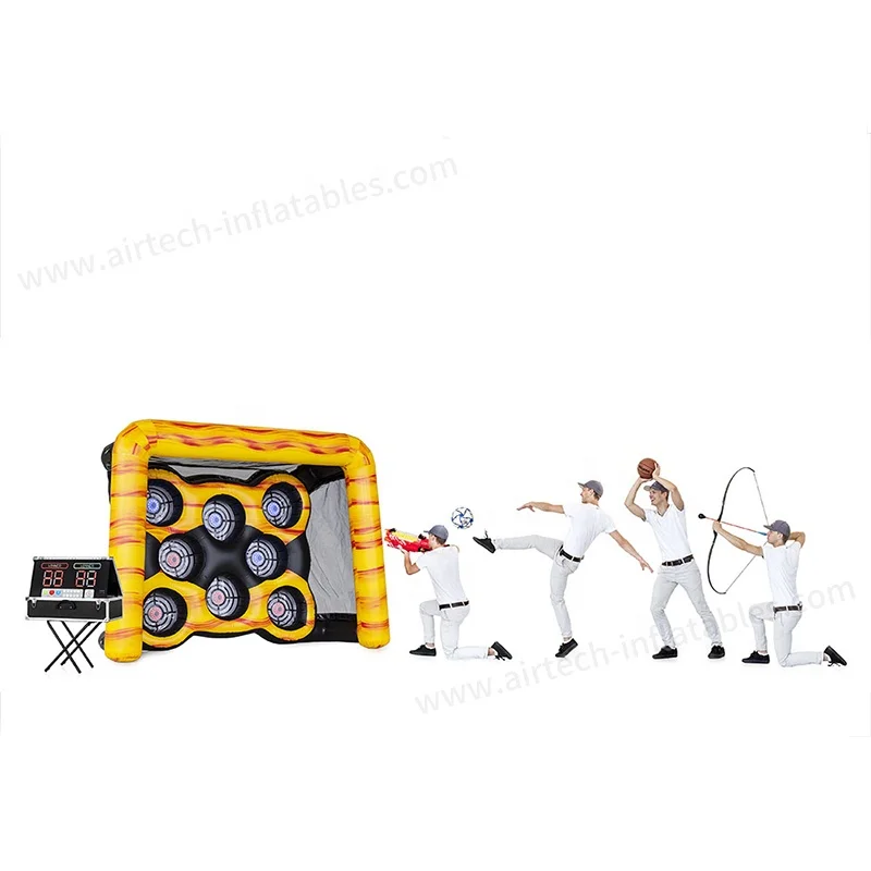 Commerical grade interactive play system target shooting game ips archery combo inflatable archery game