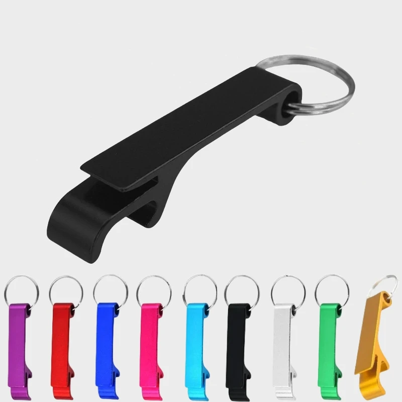 Personalized Custom Printed Logo Metal Mini Portable Beer Bottle Opener Zinc Alloy Key Chains Opener Metal Keychain