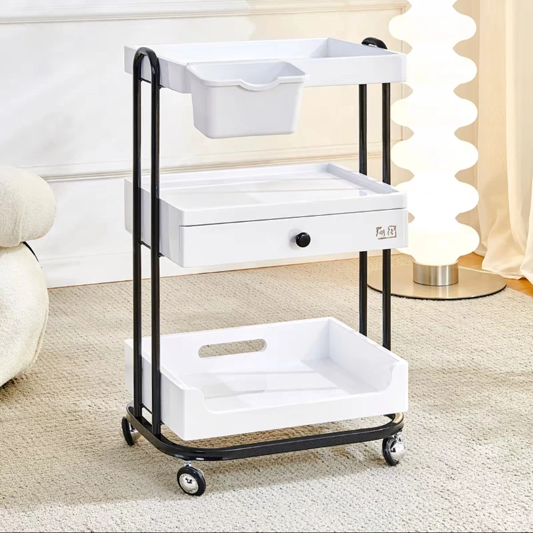 Material Portable Beauty Salon Rolling Cart Salon Trolley Beauty Salon Drawer Trolley