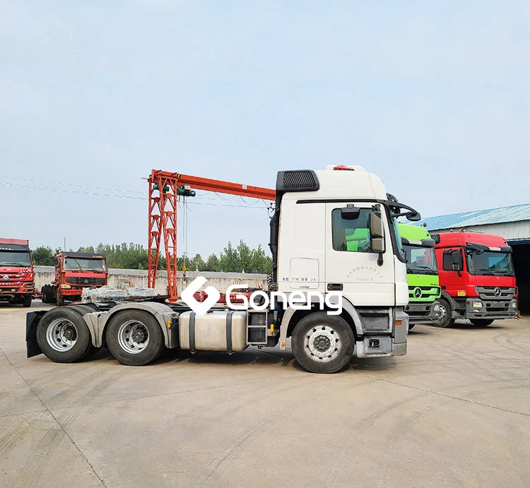 used mercedes benzs truck rear tipper semi trailer 4 3 axles ennd hydraulic dump trailer for sale