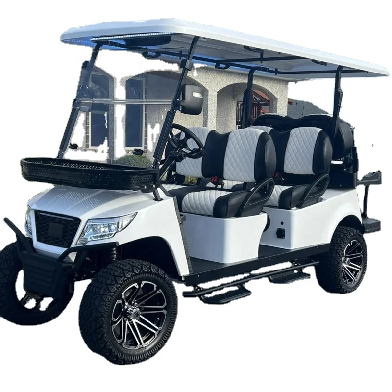 72v 7.5kw lithium battery long distance electric golf cart lifted hunting buggy alloy floor anti aging