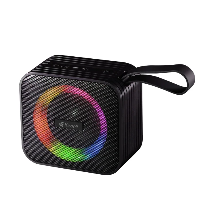 Kisonli S13 rgb bt speaker tws led wireless outdoor portable party blue tooth speaker with handle