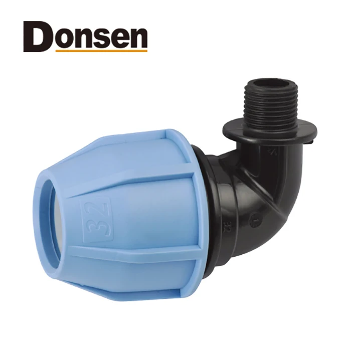 90 TEE WITH INCREASED TAKE OFF PP COMPRESSION FITTINGS