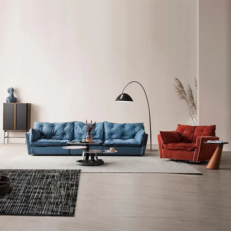 Modern Living Room Furniture Fabric Sofa 3 Seats Many Colors