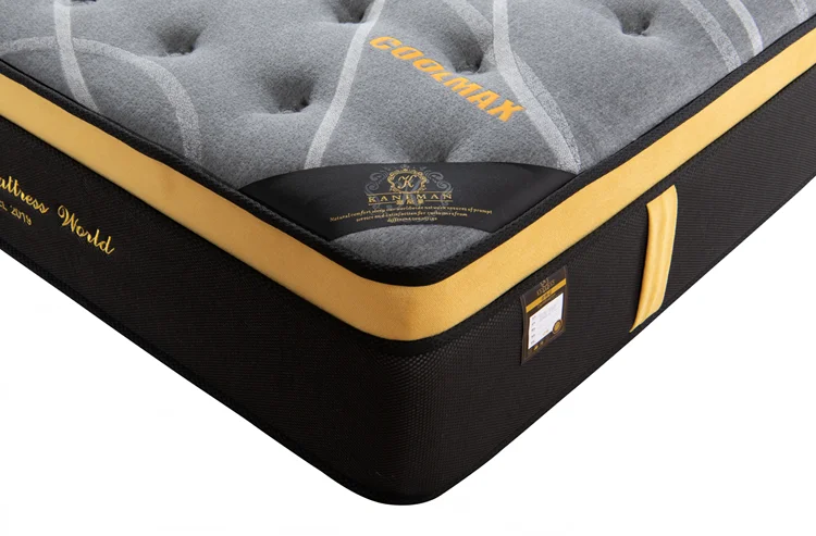 Wholesale Luxury Hotel Mattresses Queen & King Size Pocket Coil Box Spring Fabric Bed Gel Mattress Roll in a Box Cheap Price