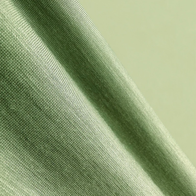 Knitted plain 100% Merino wool fabric can be machine washed into T-shirt bottom suspender fabric