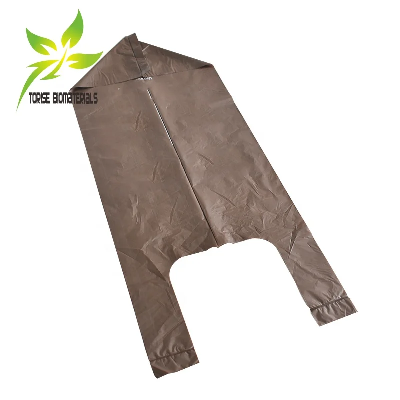 EN13432 OK compost home 100% compostable corn starch bag bin liners biodegradable garbage bag with handle