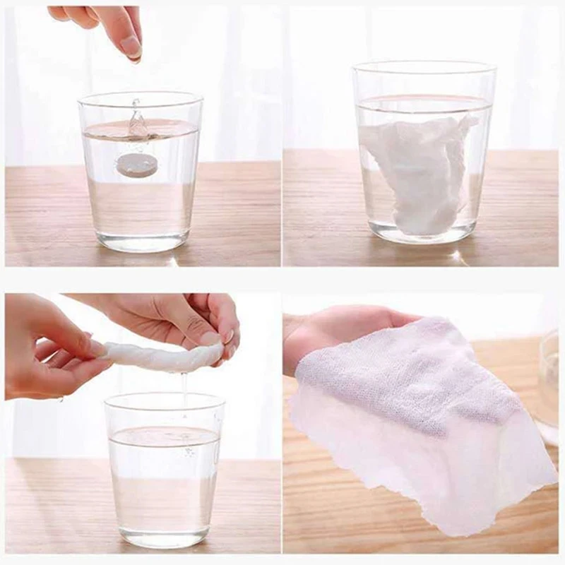 Wholesale Portable Travel Use disposable coin compressed towel Blister Compressed Towels