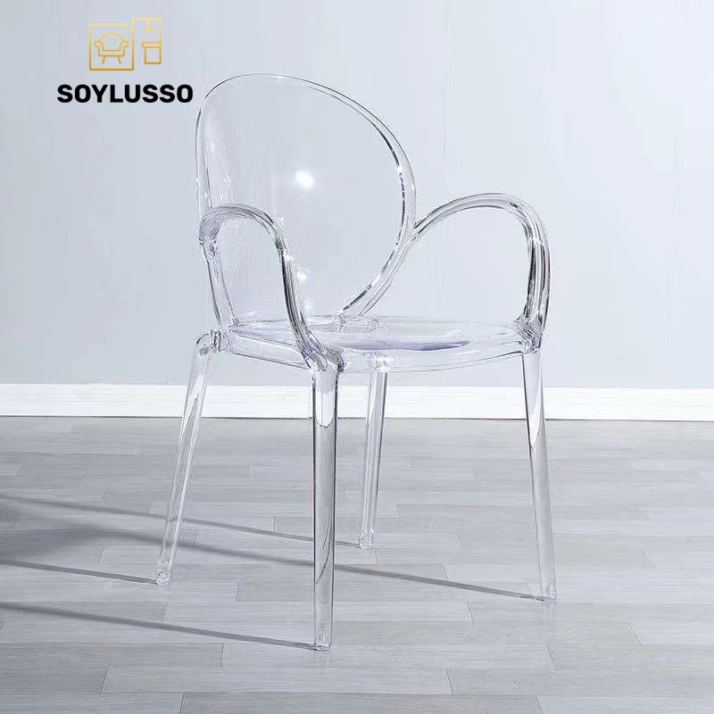 Заводская цена, прозрачные материалы, стул для столовой, прозрачная мебель для дома, стул для ужина