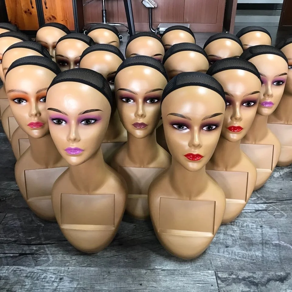 Flash Sale Women Maniquines Displaying Women Head European And American Popular Style PP Half Body Female Mannequin Head