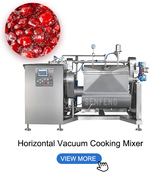 horizontal vacuum cooking mixer