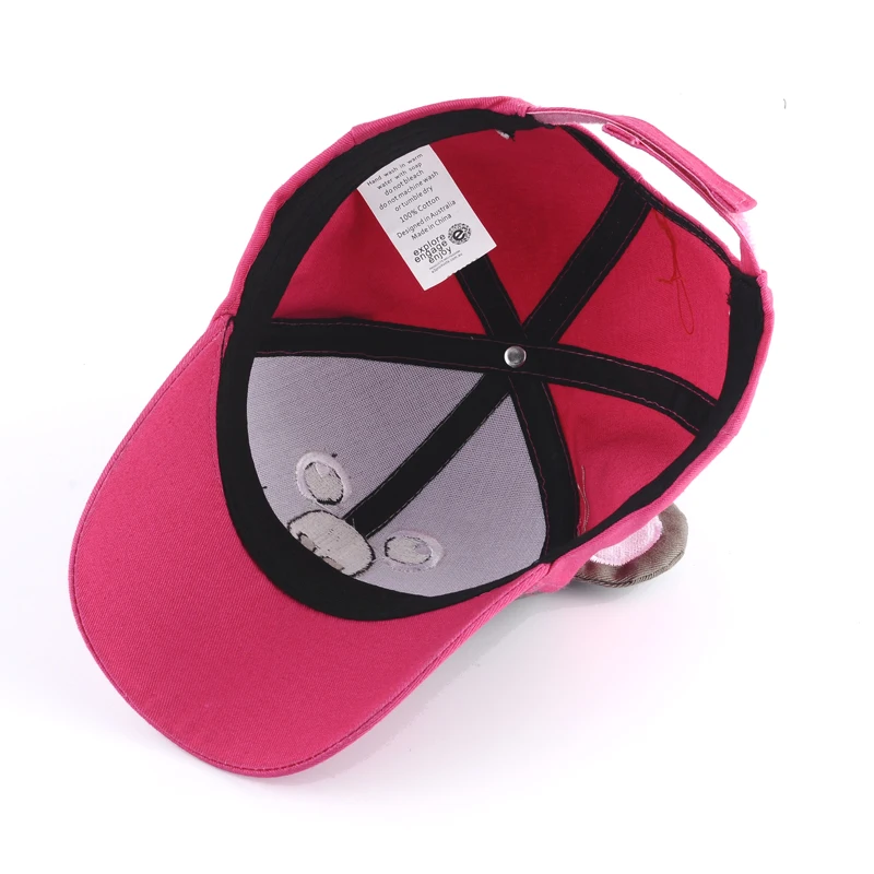 Изготовленным на заказ логосом мягкие края прохладно ребенок спортивный головной убор, 100% хлопок удобные детские шапка ушанка для От 3 до 7 лет детская одежда