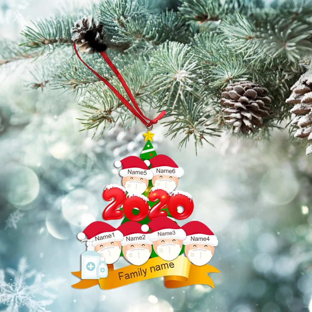 
Personalized surviving family DIY Christmas tree pendant, a creative gift for the family 